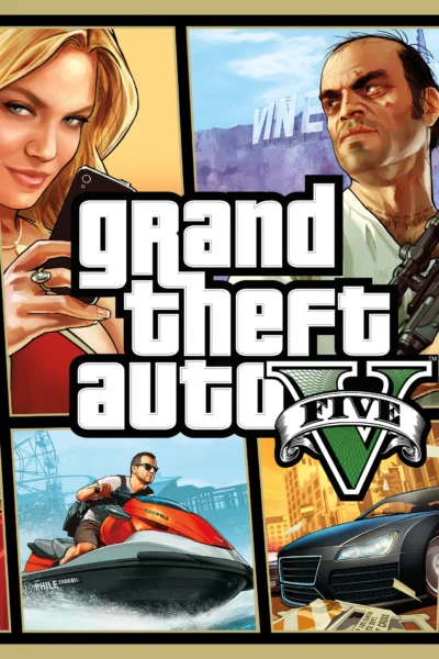 Grand Theft Auto V spēles vāks