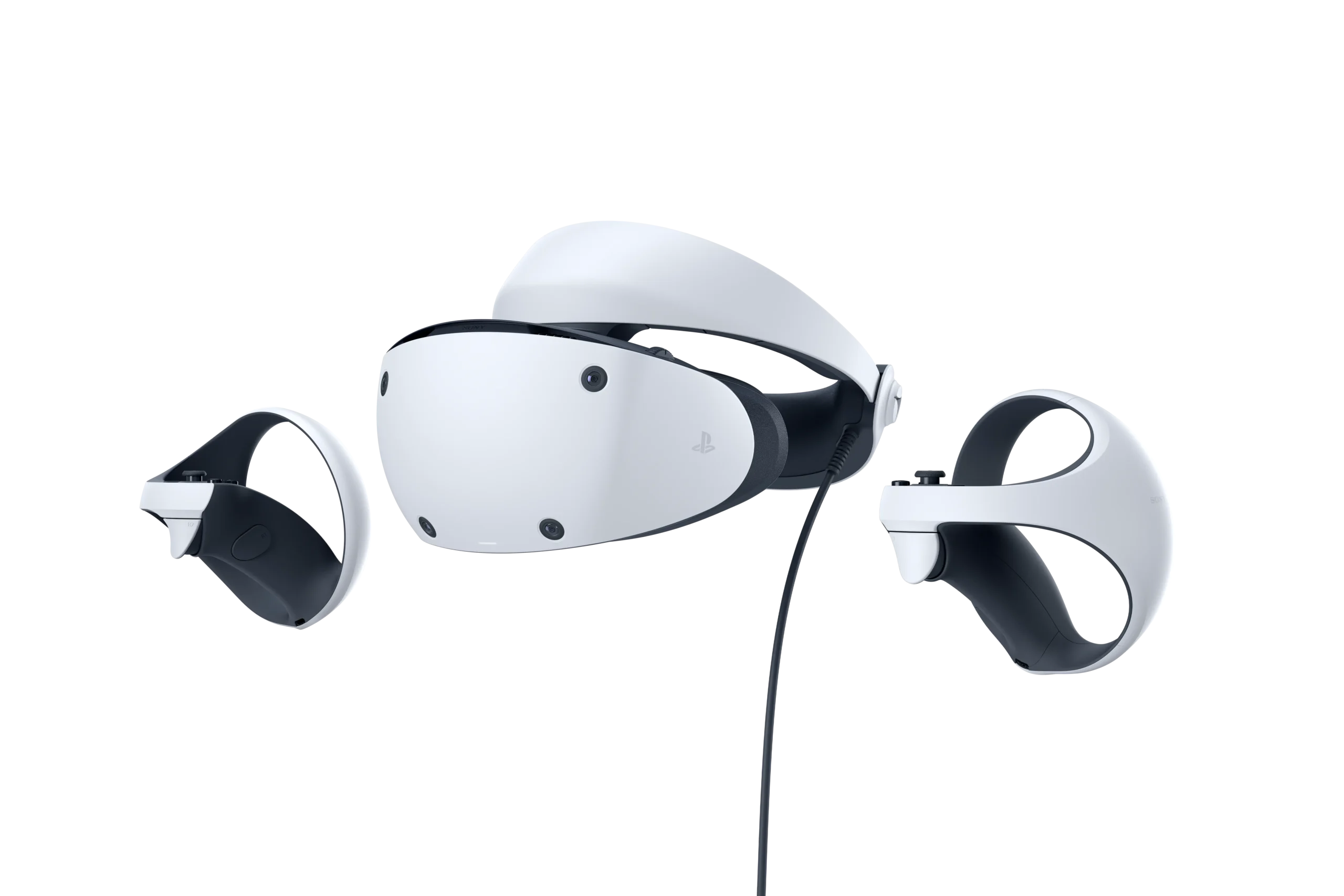 PlayStation VR2 brilles ar Sense kontrolieriem